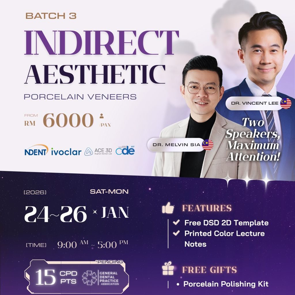 Indirect Aesthetic Porcelain Veneers (Batch 3)